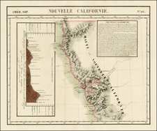 California Map By Philippe Marie Vandermaelen