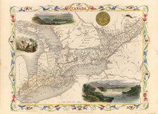 Midwest and Canada Map By John Tallis