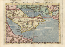 Asia and Middle East Map By Girolamo Ruscelli