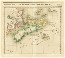 Canada Map By Philippe Marie Vandermaelen