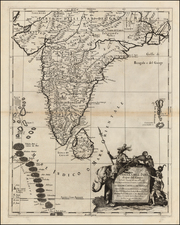 India and Other Islands Map By Giacomo Giovanni Rossi - Giacomo Cantelli da Vignola