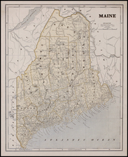 New England Map By Sidney Morse  &  Samuel Breese