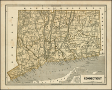 New England and Connecticut Map By Sidney Morse  &  Samuel Breese