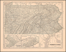 Mid-Atlantic Map By Sidney Morse  &  Samuel Breese