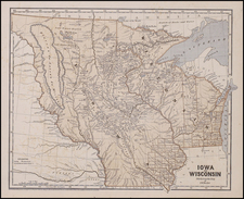 Midwest and Plains Map By Sidney Morse  &  Samuel Breese