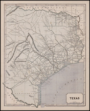 Texas and Southwest Map By Sidney Morse  &  Samuel Breese