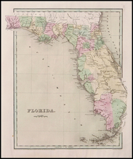 Southeast Map By Thomas Gamaliel Bradford