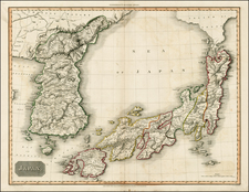 Japan and Korea Map By John Pinkerton