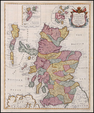 Scotland Map By Paul de Rapin de Thoyras / Nicholas Tindal