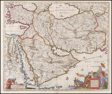 Europe, Asia, Central Asia & Caucasus, Middle East and Balearic Islands Map By Frederick De Wit