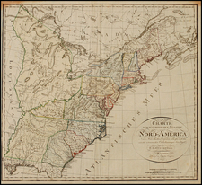 United States Map By Franz Ludwig Gussefeld