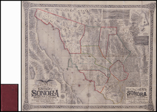 Southwest, Mexico, Baja California and California Map By Charles E. Herbert