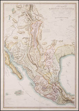 Texas, Plains, Southwest, Rocky Mountains, Mexico and California Map By Alexander Von Humboldt