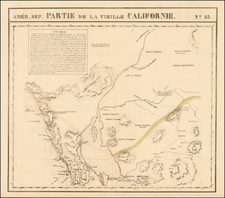 Southwest, Arizona and California Map By Philippe Marie Vandermaelen