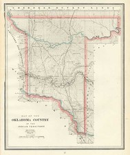 Plains and Southwest Map By George F. Cram
