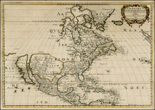 Midwest, North America and California Map By Nicolas Sanson