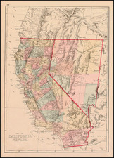 California Map By H.H. Lloyd