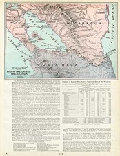 Central America Map By George F. Cram