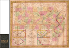 Mid-Atlantic Map By Samuel Augustus Mitchell