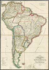 South America Map By James Wyld