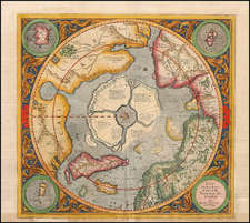 World, World, Polar Maps and Alaska Map By Gerard Mercator