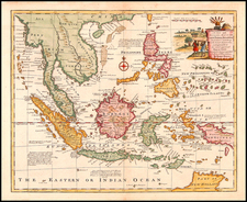 Asia, China, Southeast Asia, Philippines, Australia & Oceania and Australia Map By Emanuel Bowen