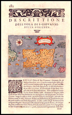 Caribbean Map By Tomasso Porcacchi