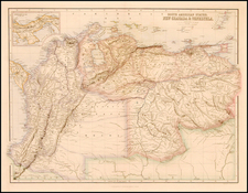 South America Map By Archibald Fullarton & Co.