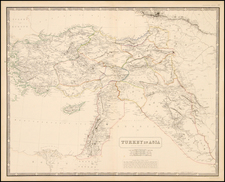 Turkey, Turkey & Asia Minor and Balearic Islands Map By W. & A.K. Johnston