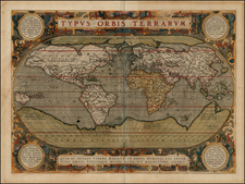 World and World Map By Abraham Ortelius