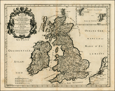 British Isles Map By Giacomo Giovanni Rossi - Giacomo Cantelli da Vignola