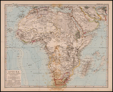 Africa and Africa Map By Adolf Stieler