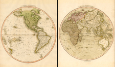 World, Eastern Hemisphere, Western Hemisphere, South America, Pacific and America Map By John Thomson
