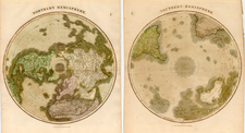 Northern Hemisphere, Southern Hemisphere and Polar Maps Map By John Thomson