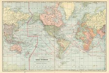 World and World Map By George F. Cram