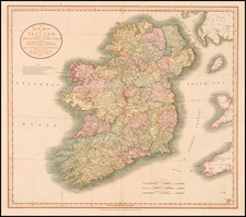 Ireland Map By John Cary