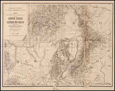 Southwest and Rocky Mountains Map By U.S. Government