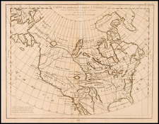 Alaska, North America and California Map By Denis Diderot / Didier Robert de Vaugondy