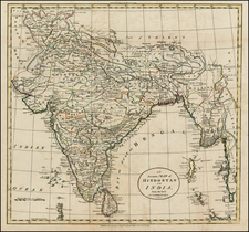 Asia, India and Southeast Asia Map By William Guthrie