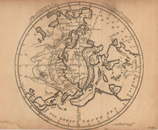 World, Northern Hemisphere, Polar Maps, Alaska, North America, Asia, Central Asia & Caucasus, Russia in Asia and Canada Map By Andrew Bell