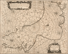 Russia and Scandinavia Map By Anthonie (Theunis)   Jacobsz