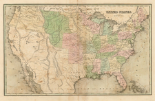 United States Map By Thomas Gamaliel Bradford