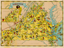 Mid-Atlantic and Southeast Map By Ruth Taylor White