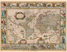 World and World Map By Willem Janszoon Blaeu