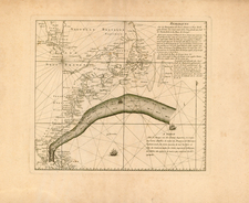 World, World, Atlantic Ocean, United States, Mid-Atlantic, Southeast and North America Map By George Louis Le Rouge / Timothy Folger