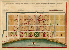 South Map By Jacques Nicolas Bellin