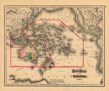 World, Australia & Oceania, Pacific and Oceania Map By O.W. Gray