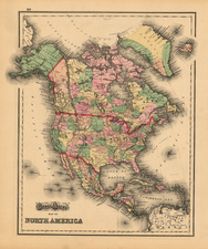 North America Map By O.W. Gray