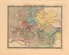 Europe, Europe and Mediterranean Map By J. Andriveau-Goujon