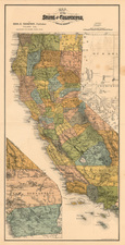 California Map By Britton & Rey